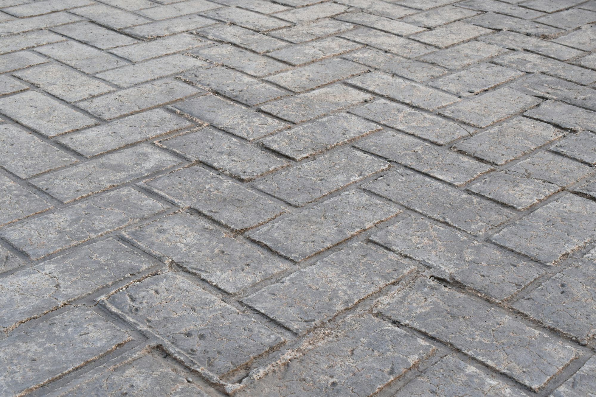 Stamped concrete floor texture background.